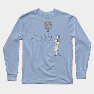 LOVE - His & Hers Matching Couples T-Shirts (WOMEN'S) Long Sleeve T-Shirt